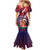 Personalised Samoa Mother's Day Family Matching Mermaid Dress and Hawaiian Shirt I Love You Mom