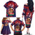 Personalised Samoa Mother's Day Family Matching Off The Shoulder Long Sleeve Dress and Hawaiian Shirt I Love You Mom