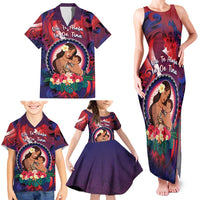 Personalised Samoa Mother's Day Family Matching Tank Maxi Dress and Hawaiian Shirt I Love You Mom DT04 - Polynesian Pride