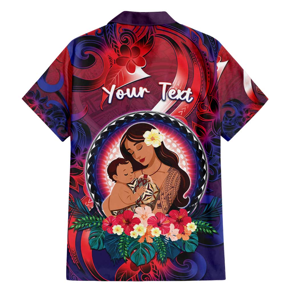 Personalised Samoa Mother's Day Family Matching Tank Maxi Dress and Hawaiian Shirt I Love You Mom DT04 - Polynesian Pride