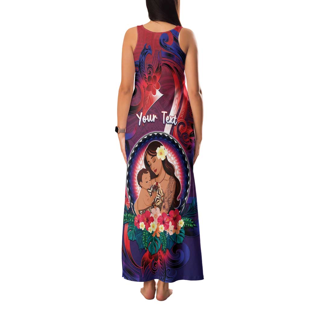 Personalised Samoa Mother's Day Family Matching Tank Maxi Dress and Hawaiian Shirt I Love You Mom DT04 - Polynesian Pride