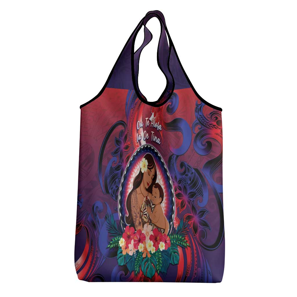 Samoa Mother's Day Grocery Bag I Love You Mom