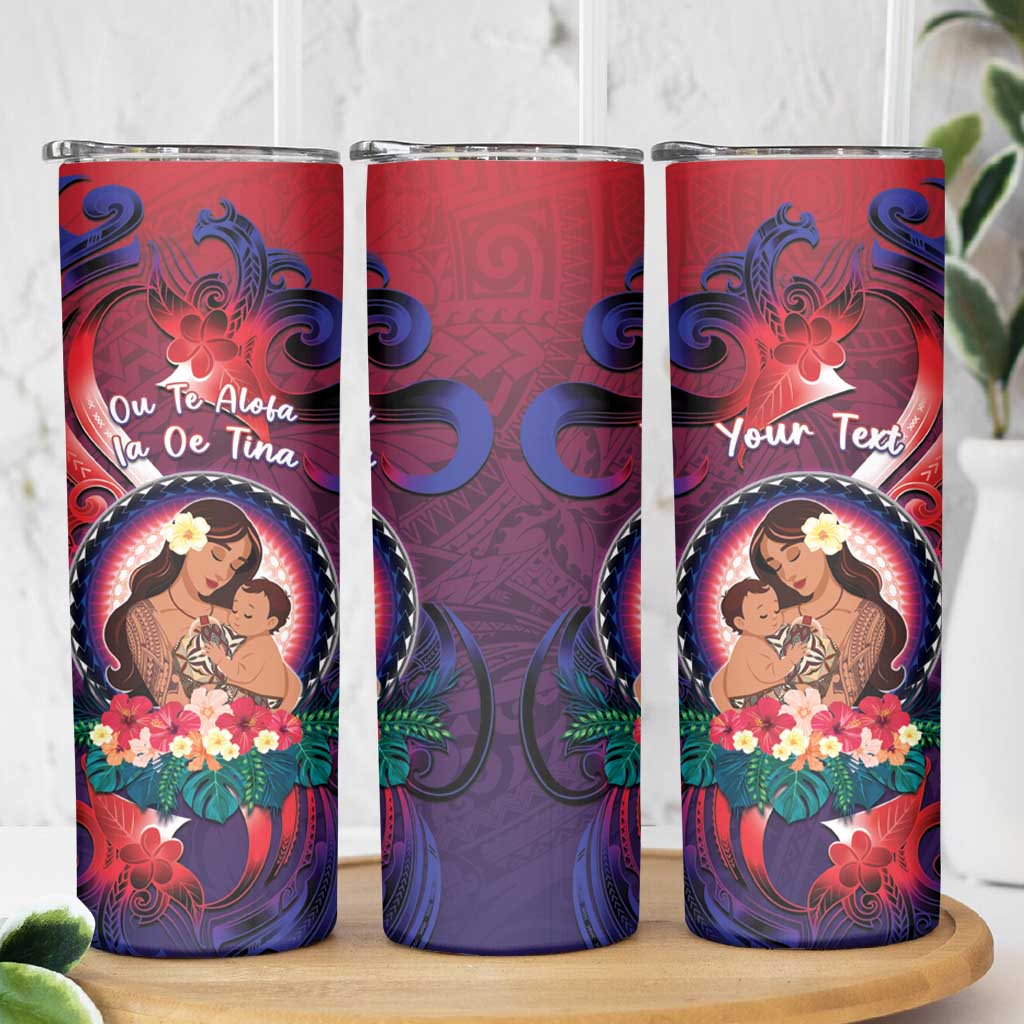 Personalised Samoa Mother's Day Skinny Tumbler I Love You Mom