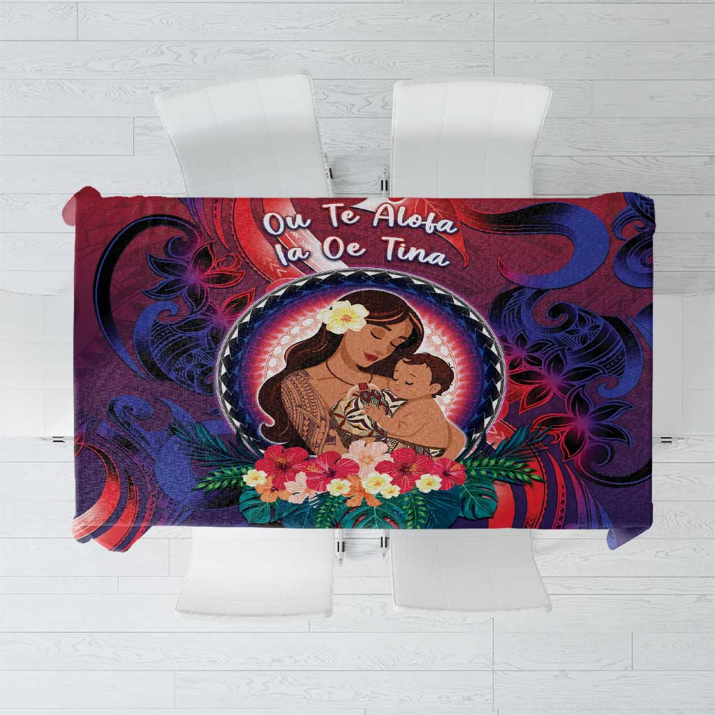 Samoa Mother's Day Tablecloth I Love You Mom