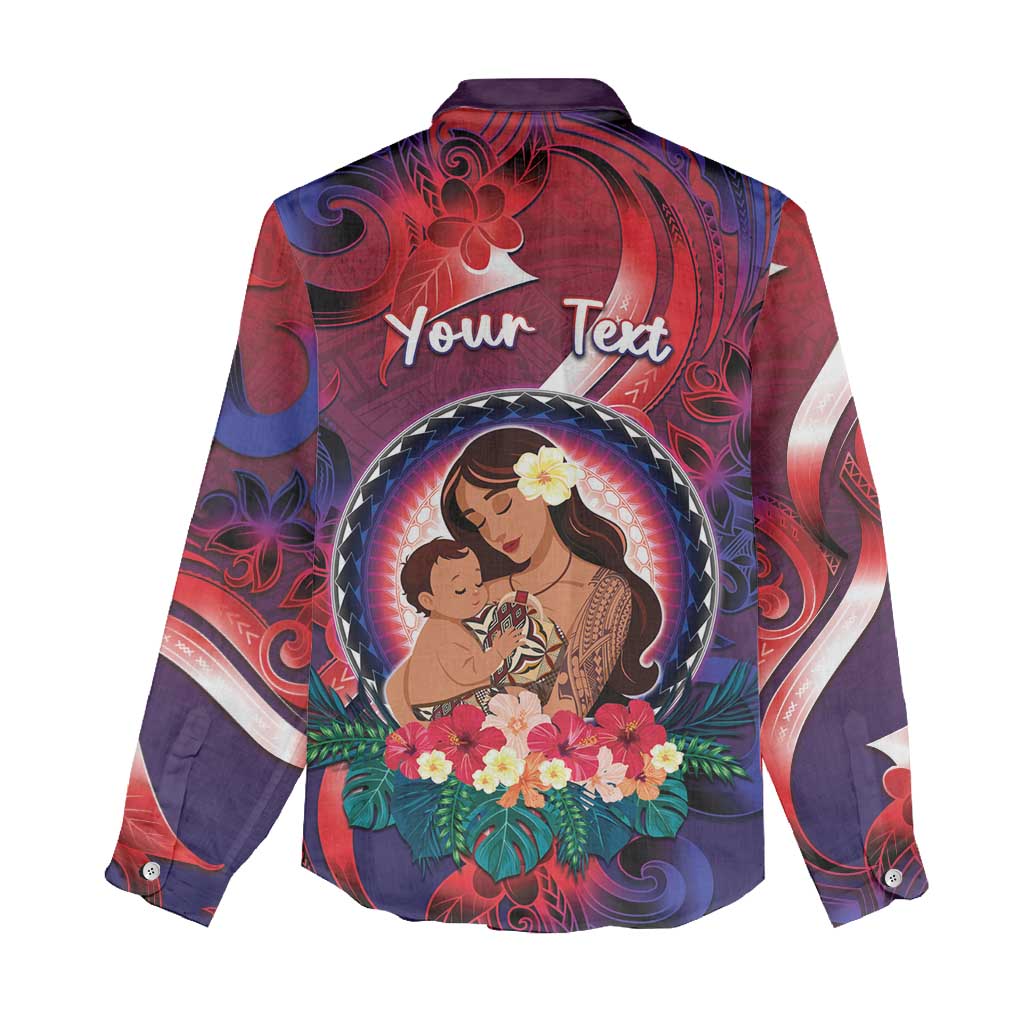 Personalised Samoa Mother's Day Women Casual Shirt I Love You Mom