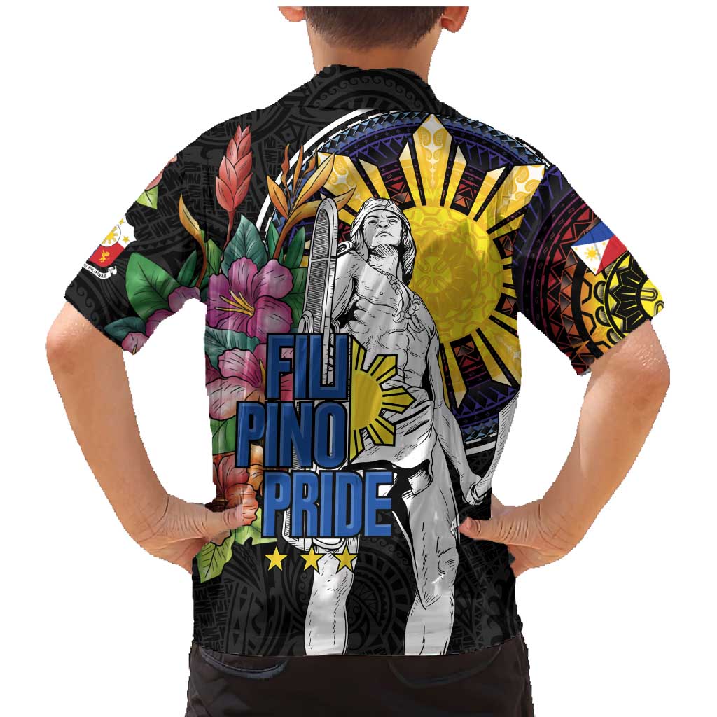 Filipinos Lapu-Lapu Hero Philippines Family Matching Mermaid Dress and Hawaiian Shirt Hibiscus Flowers Style DT04 - Polynesian Pride