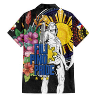 Filipinos Lapu-Lapu Hero Philippines Family Matching Off The Shoulder Long Sleeve Dress and Hawaiian Shirt Hibiscus Flowers Style DT04 - Polynesian Pride