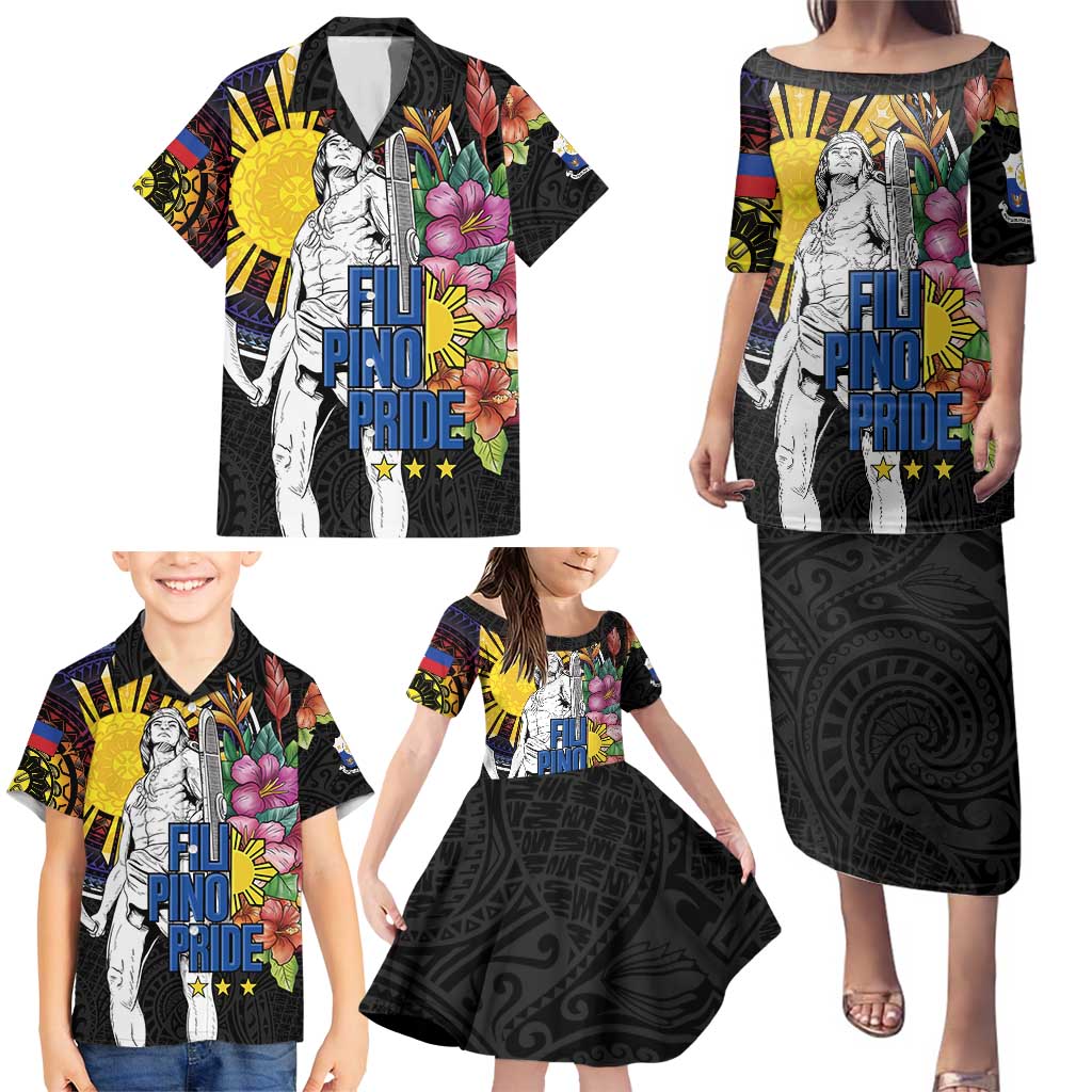 Filipinos Lapu-Lapu Hero Philippines Family Matching Puletasi and Hawaiian Shirt Hibiscus Flowers Style DT04 - Polynesian Pride