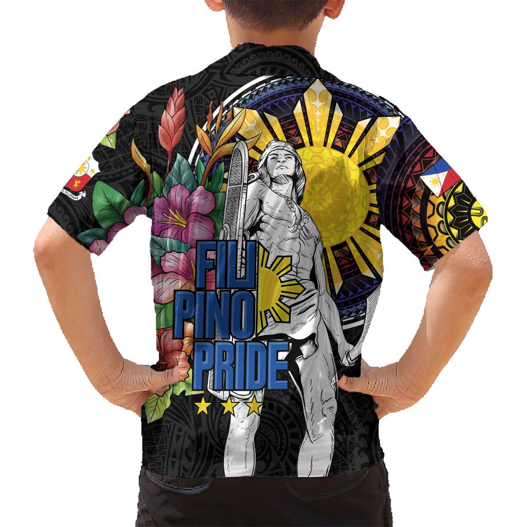 Filipinos Lapu-Lapu Hero Philippines Family Matching Summer Maxi Dress and Hawaiian Shirt Hibiscus Flowers Style DT04 - Polynesian Pride