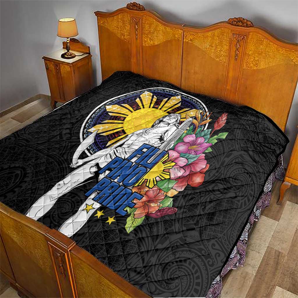 Filipinos Lapu-Lapu Hero Philippines Quilt Hibiscus Flowers Style DT04 - Polynesian Pride