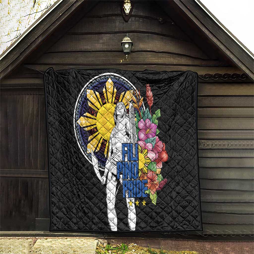 Filipinos Lapu-Lapu Hero Philippines Quilt Hibiscus Flowers Style DT04 - Polynesian Pride