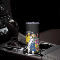 Filipinos Lapu-Lapu Hero Philippines Skinny Tumbler Hibiscus Flowers Style