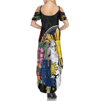 Filipinos Lapu-Lapu Hero Philippines Summer Maxi Dress Hibiscus Flowers Style