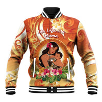 Personalised Tonga Mother's Day Baseball Jacket I Love You Mom