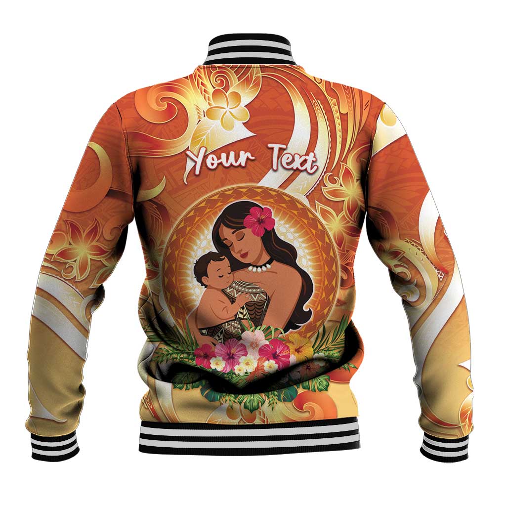 Personalised Tonga Mother's Day Baseball Jacket I Love You Mom