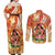 Personalised Tonga Mother's Day Couples Matching Off Shoulder Maxi Dress and Long Sleeve Button Shirt I Love You Mom