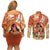 Personalised Tonga Mother's Day Couples Matching Off Shoulder Short Dress and Long Sleeve Button Shirt I Love You Mom