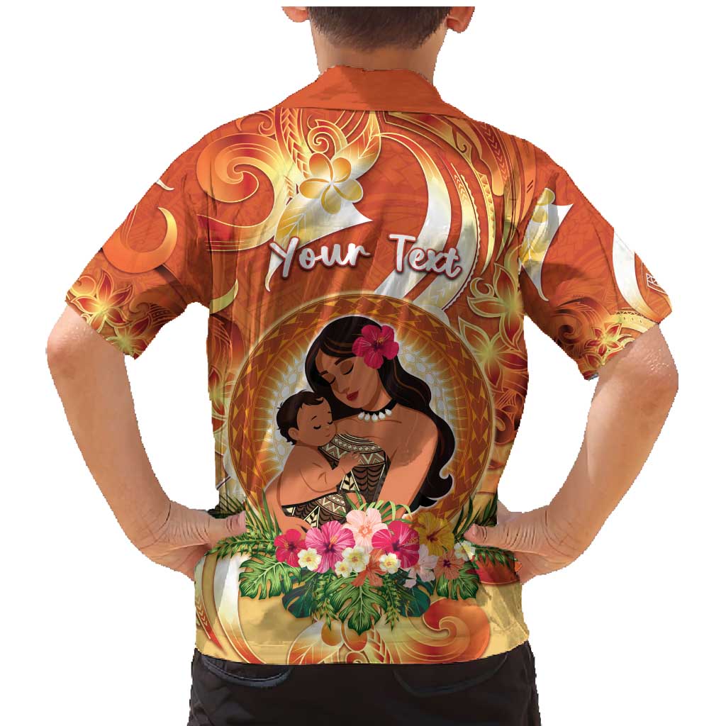 Personalised Tonga Mother's Day Family Matching Mermaid Dress and Hawaiian Shirt I Love You Mom DT04 - Polynesian Pride