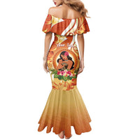 Personalised Tonga Mother's Day Family Matching Mermaid Dress and Hawaiian Shirt I Love You Mom DT04 - Polynesian Pride
