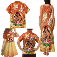 Personalised Tonga Mother's Day Family Matching Tank Maxi Dress and Hawaiian Shirt I Love You Mom DT04 - Polynesian Pride