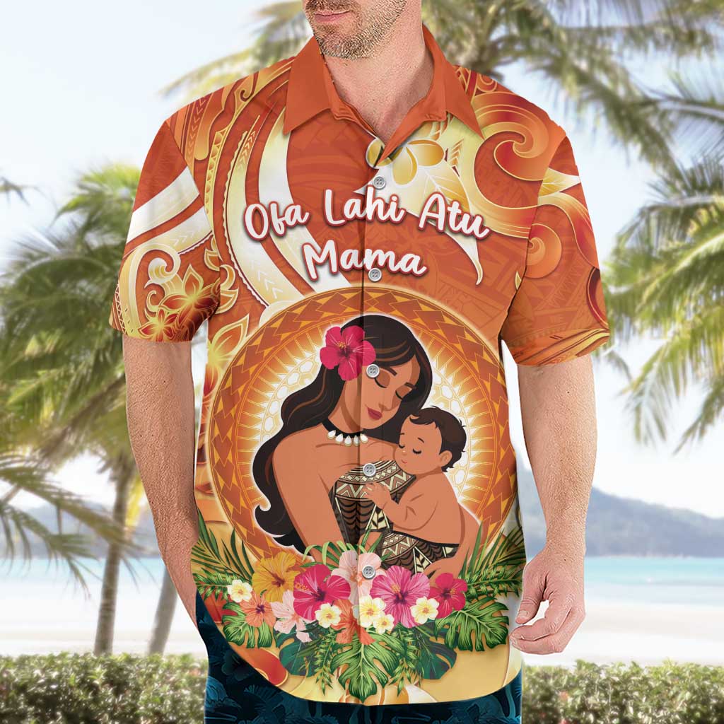 Personalised Tonga Mother's Day Hawaiian Shirt I Love You Mom