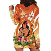 Personalised Tonga Mother's Day Hoodie Dress I Love You Mom