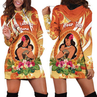 Personalised Tonga Mother's Day Hoodie Dress I Love You Mom