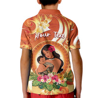 Personalised Tonga Mother's Day Kid Polo Shirt I Love You Mom