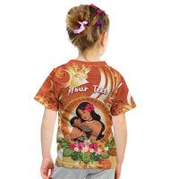 Personalised Tonga Mother's Day Kid T Shirt I Love You Mom