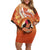 Personalised Tonga Mother's Day Off Shoulder Short Dress I Love You Mom