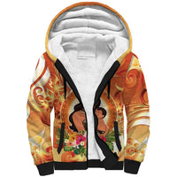 Personalised Tonga Mother's Day Sherpa Hoodie I Love You Mom