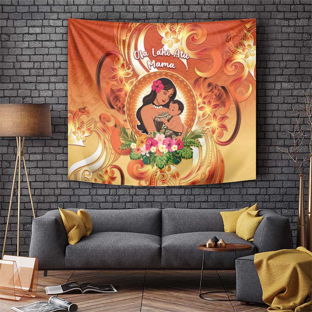 Tonga Mother's Day Tapestry I Love You Mom