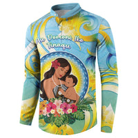 Personalised Fiji Mother's Day Button Sweatshirt I Love You Mom