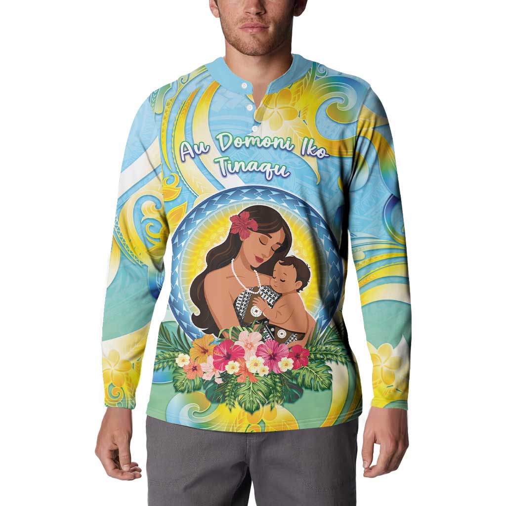 Personalised Fiji Mother's Day Button Sweatshirt I Love You Mom