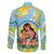 Personalised Fiji Mother's Day Family Matching Off Shoulder Maxi Dress and Hawaiian Shirt I Love You Mom