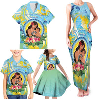 Personalised Fiji Mother's Day Family Matching Tank Maxi Dress and Hawaiian Shirt I Love You Mom DT04 - Polynesian Pride
