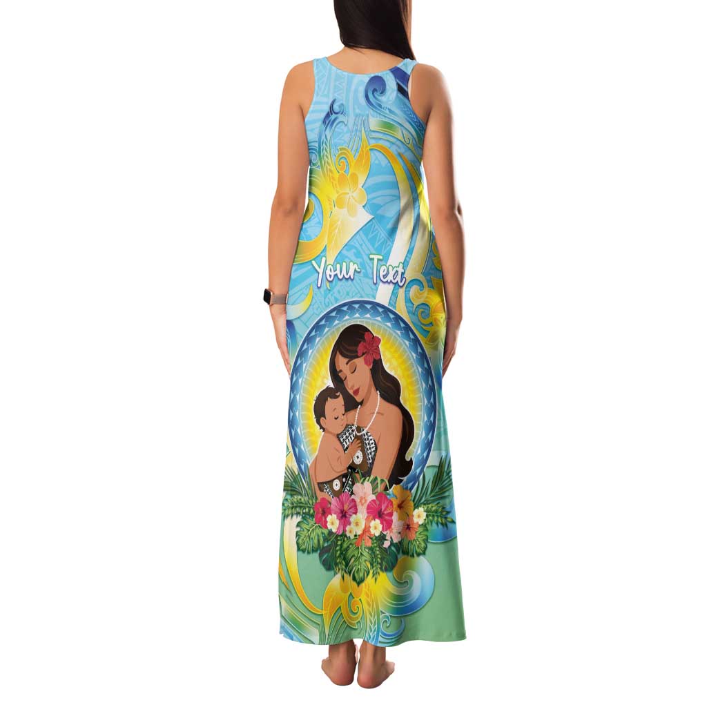 Personalised Fiji Mother's Day Family Matching Tank Maxi Dress and Hawaiian Shirt I Love You Mom DT04 - Polynesian Pride