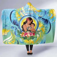 Fiji Mother's Day Hooded Blanket I Love You Mom