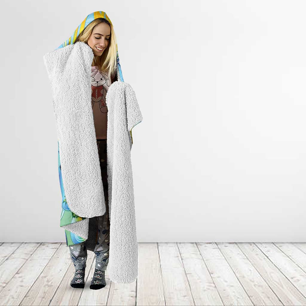 Fiji Mother's Day Hooded Blanket I Love You Mom