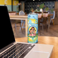 Personalised Fiji Mother's Day Skinny Tumbler I Love You Mom DT04 - Polynesian Pride