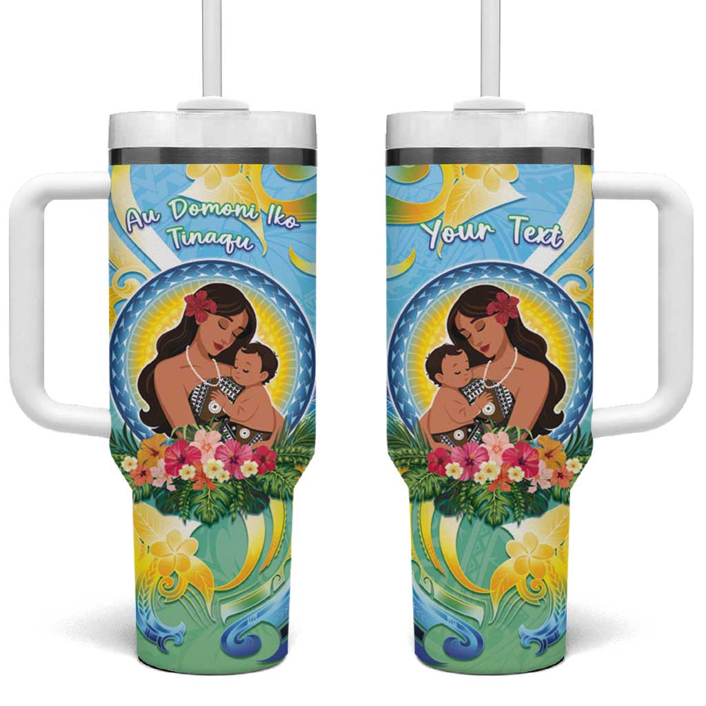 Personalised Fiji Mother's Day Tumbler With Handle I Love You Mom