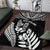 New Zealand Rugby Area Rug Silver Fern Maori Pattern