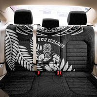 New Zealand Rugby Back Car Seat Cover Silver Fern Maori Pattern