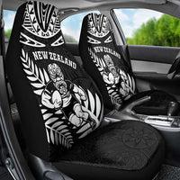 New Zealand Rugby Car Seat Cover Silver Fern Maori Pattern DT04 - Polynesian Pride