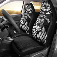 New Zealand Rugby Car Seat Cover Silver Fern Maori Pattern DT04 - Polynesian Pride