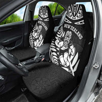 New Zealand Rugby Car Seat Cover Silver Fern Maori Pattern DT04 - Polynesian Pride