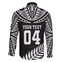 Custom New Zealand Rugby Family Matching Mermaid Dress and Hawaiian Shirt Silver Fern Maori Pattern DT04 - Polynesian Pride