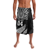 Custom New Zealand Rugby Lavalava Silver Fern Maori Pattern