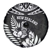 New Zealand Rugby Spare Tire Cover Silver Fern Maori Pattern DT04 - Polynesian Pride