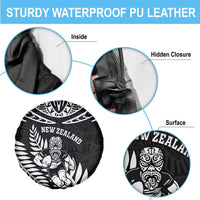 New Zealand Rugby Spare Tire Cover Silver Fern Maori Pattern DT04 - Polynesian Pride